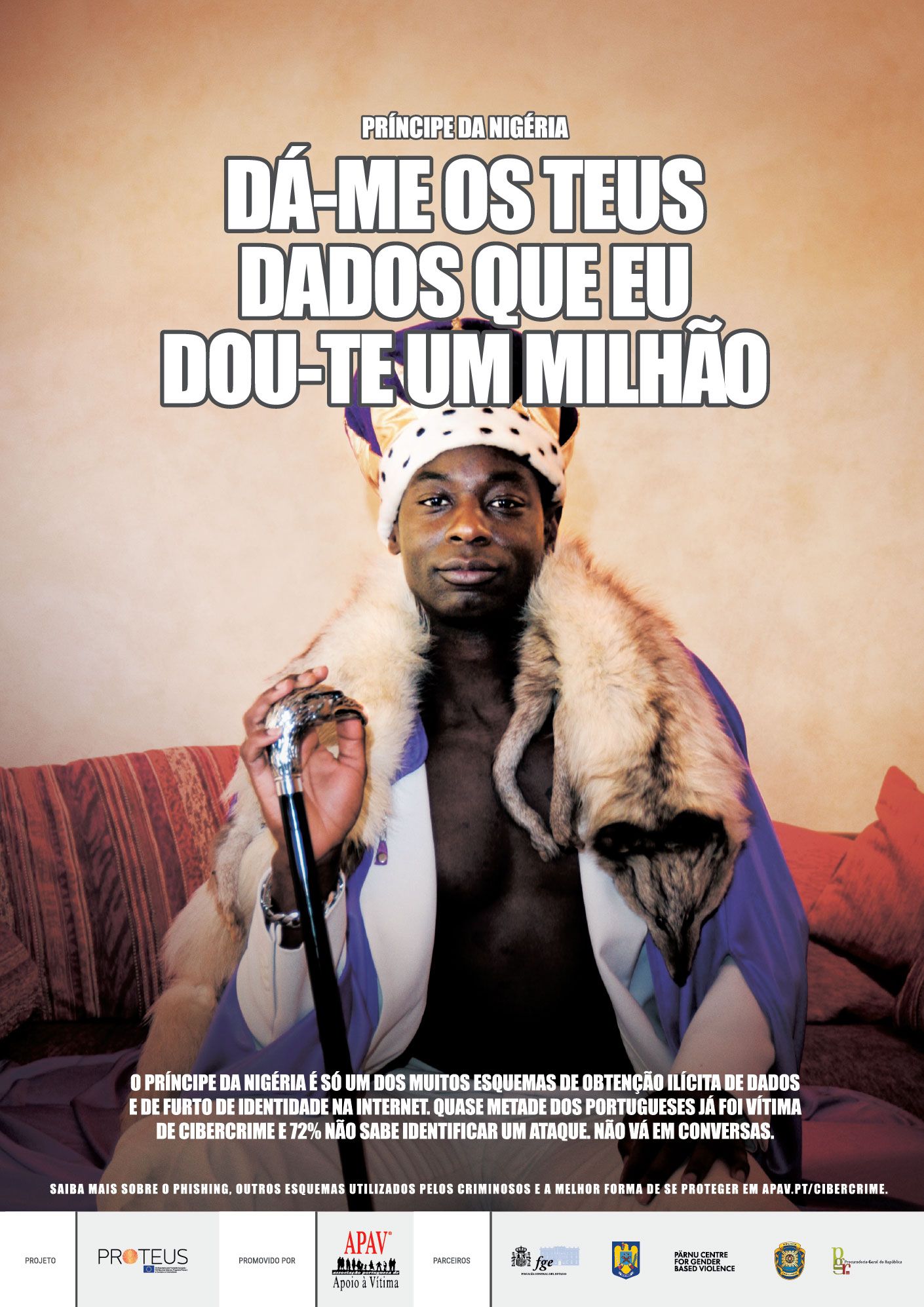 Cartaz Não Vá em Conversas