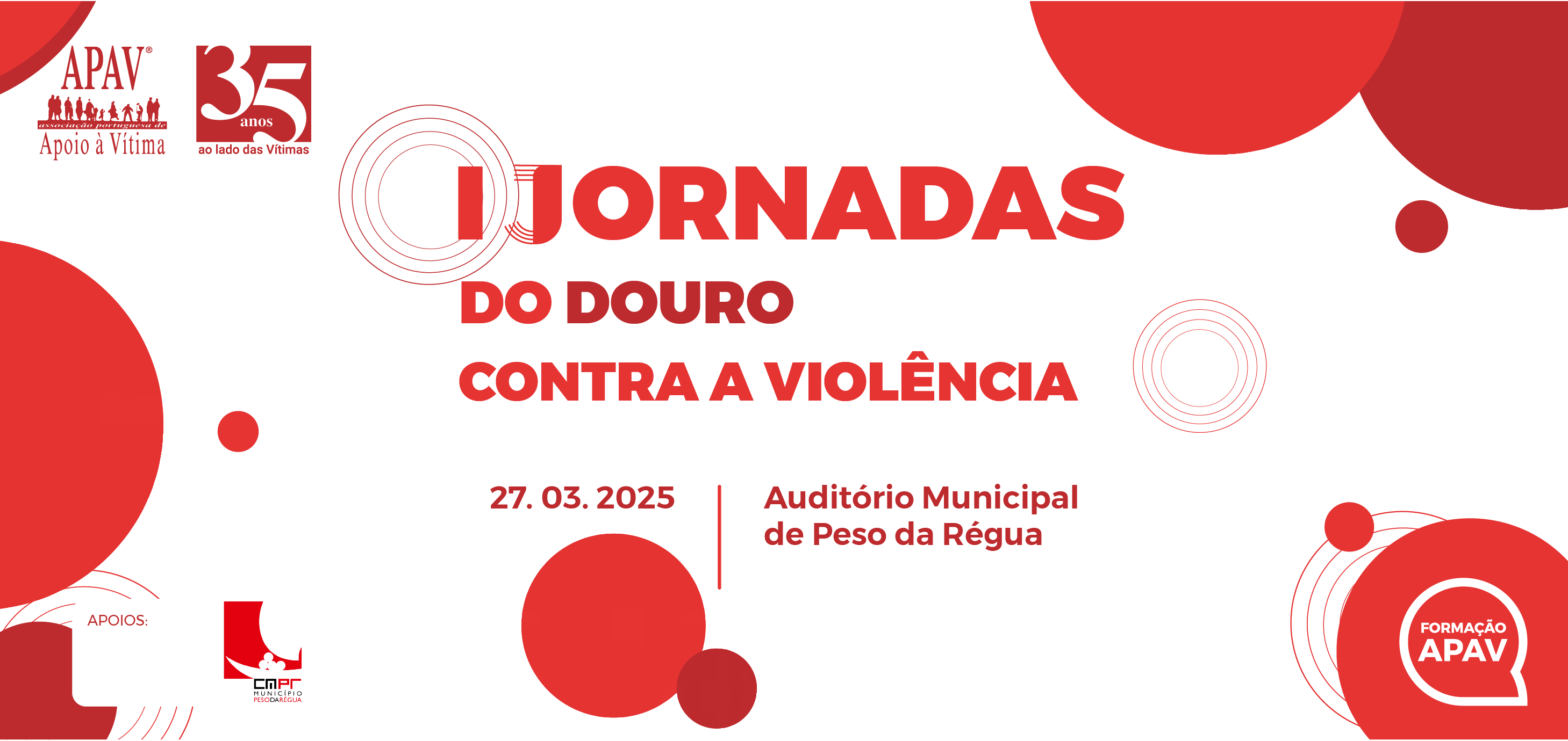 BANNER PRIMEIRA JORNADAS DO DOURO CONTRA A VIOLÊNCIA 