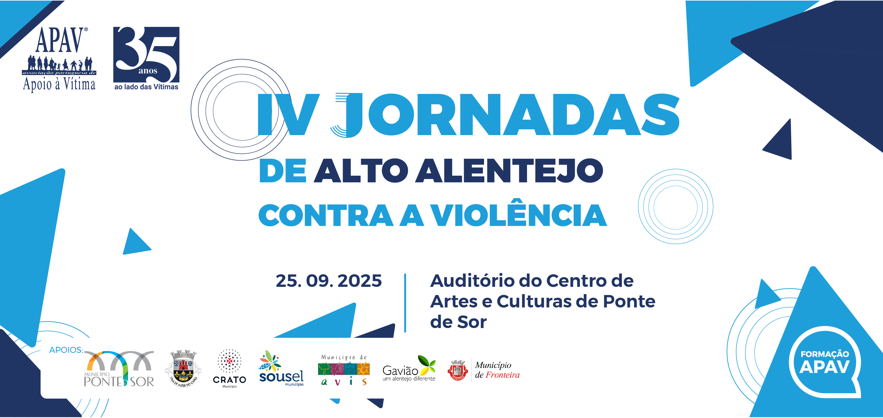 BANNER QUARTA JORNADAS DE ALTO ALENTEJO CONTRA A VIOLÊNCIA 