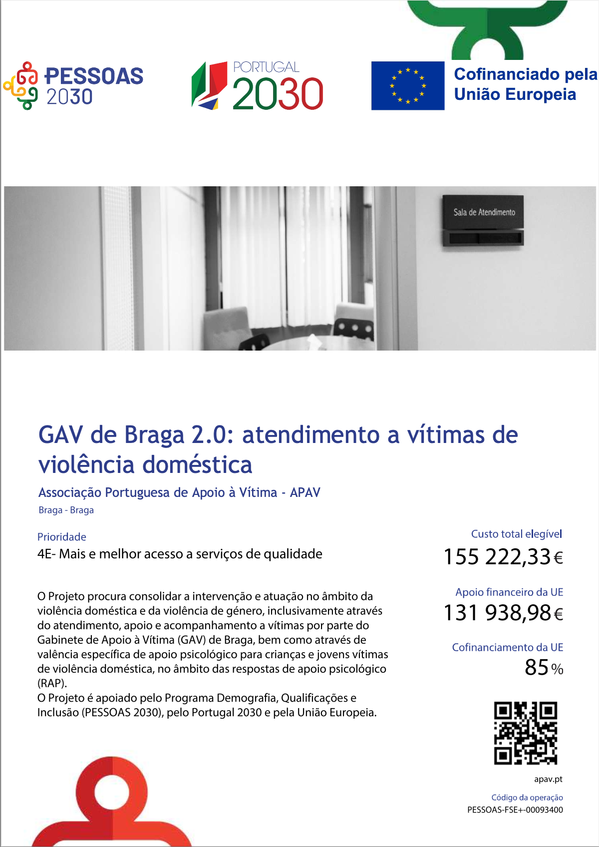 Ficha de Operação do Projeto GAV BRAGA 2.0