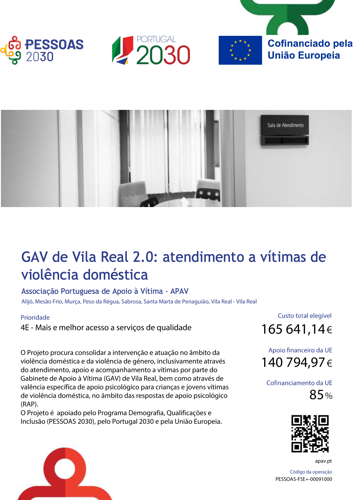 Ficha de Operação do Projeto GAV Vila Real 2.0