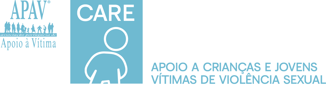 Logótipo APAV CARE - Apoio a Crianças e Jovens Vítimas de Violência Sexual