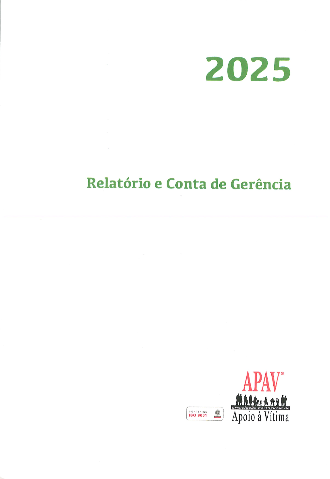 Relatório e Conta de Gerência 2025