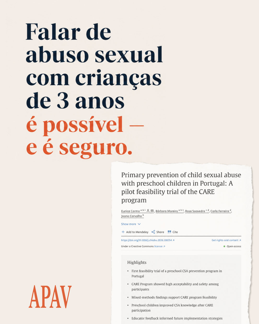post estudo care